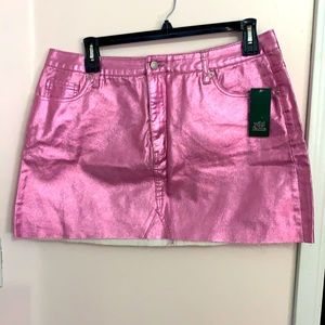 ✨3/$30 SALE✨ Metallic mini skirt